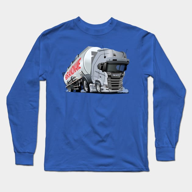 Cartoon truck Long Sleeve T-Shirt by Mechanik